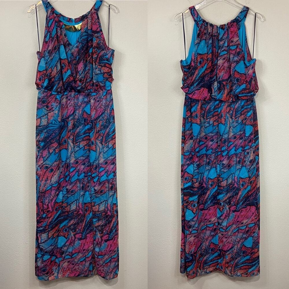 Thalia Sodi | Abstract Print Maxi Dress Sz L